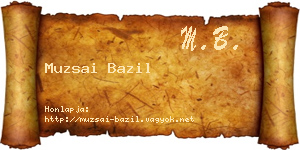Muzsai Bazil névjegykártya